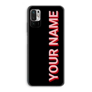 CaseCompany Namecase: Xiaomi Redmi Note 10 5G Transparant Hoesje