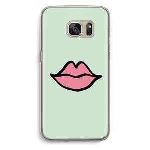 CaseCompany Kusje: Samsung Galaxy S7 Transparant Hoesje