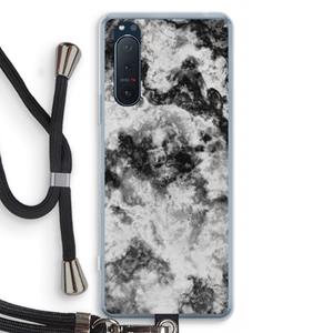 CaseCompany Onweer: Sony Xperia 5 II Transparant Hoesje met koord