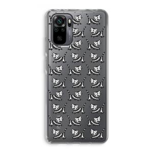 CaseCompany Zwarte poes: Xiaomi Redmi Note 10 Pro Transparant Hoesje