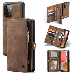 Caseme vintage 2 in 1 portemonnee hoes - Samsung Galaxy A72 - Bruin
