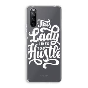 CaseCompany Hustle Lady: Sony Xperia 10 III Transparant Hoesje