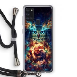 CaseCompany Aurowla: Samsung Galaxy A21s Transparant Hoesje met koord