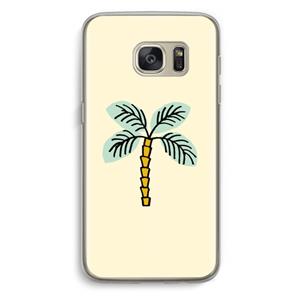 CaseCompany Palmboom: Samsung Galaxy S7 Transparant Hoesje