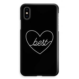 CaseCompany Best heart black: iPhone XS Max Volledig Geprint Hoesje
