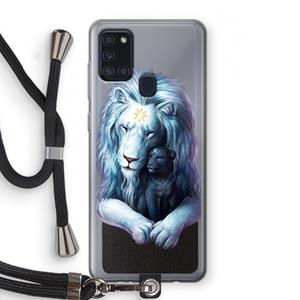 CaseCompany Child Of Light: Samsung Galaxy A21s Transparant Hoesje met koord