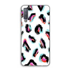 CaseCompany Cheetah color: Samsung Galaxy A7 (2018) Transparant Hoesje