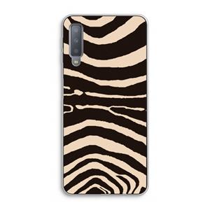 CaseCompany Arizona Zebra: Samsung Galaxy A7 (2018) Transparant Hoesje