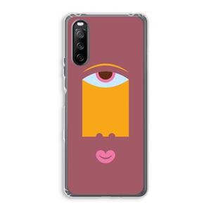 CaseCompany Mono V: Sony Xperia 10 III Transparant Hoesje