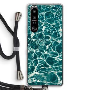CaseCompany Weerkaatsing water: Sony Xperia 1 III Transparant Hoesje met koord