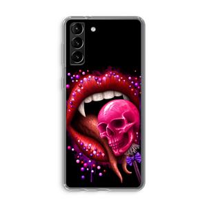CaseCompany Dodelijk zoet: Samsung Galaxy S21 Plus Transparant Hoesje