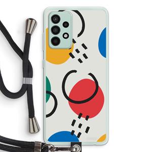 CaseCompany Illustratieve pop 3: Samsung Galaxy A52s 5G Transparant Hoesje met koord