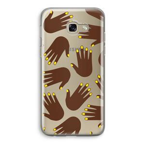 CaseCompany Hands dark: Samsung Galaxy A5 (2017) Transparant Hoesje
