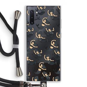 CaseCompany Zeemeermin: Samsung Galaxy Note 10 Plus Transparant Hoesje met koord