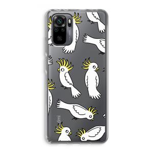 CaseCompany Papegaai: Xiaomi Redmi Note 10 Pro Transparant Hoesje