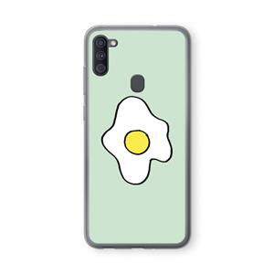 CaseCompany Spiegelei: Samsung Galaxy A11 Transparant Hoesje