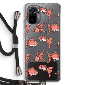 CaseCompany Blub: Xiaomi Redmi Note 10 Pro Transparant Hoesje met koord