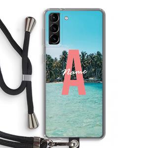 CaseCompany Pacific Dream: Samsung Galaxy S21 Plus Transparant Hoesje met koord