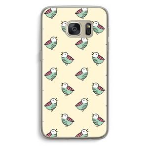 CaseCompany Vogeltjes: Samsung Galaxy S7 Transparant Hoesje