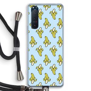 CaseCompany Bananas: Sony Xperia 5 II Transparant Hoesje met koord