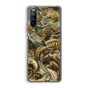 CaseCompany Haeckel Lacertilia: Sony Xperia 10 III Transparant Hoesje