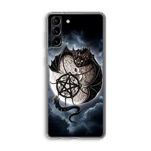 CaseCompany Volle maan: Samsung Galaxy S21 Plus Transparant Hoesje