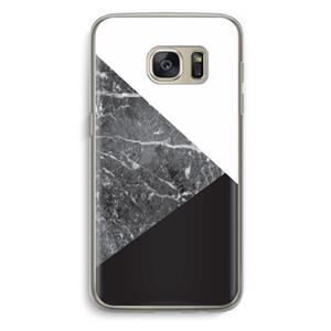 CaseCompany Combinatie marmer: Samsung Galaxy S7 Transparant Hoesje