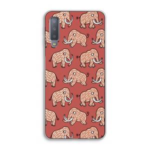CaseCompany Mammoet: Samsung Galaxy A7 (2018) Transparant Hoesje