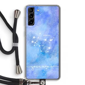 CaseCompany Sterrenbeeld - Licht: Samsung Galaxy S21 Plus Transparant Hoesje met koord
