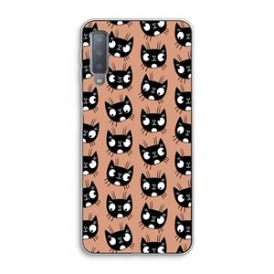 CaseCompany Kat: Samsung Galaxy A7 (2018) Transparant Hoesje