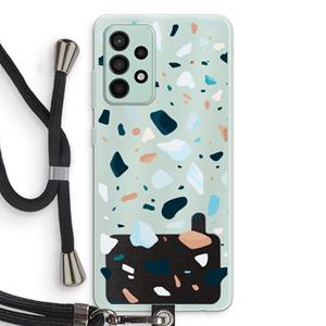 CaseCompany Terrazzo N°13: Samsung Galaxy A52s 5G Transparant Hoesje met koord