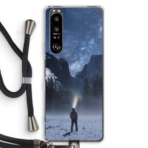 CaseCompany Wanderlust: Sony Xperia 1 III Transparant Hoesje met koord