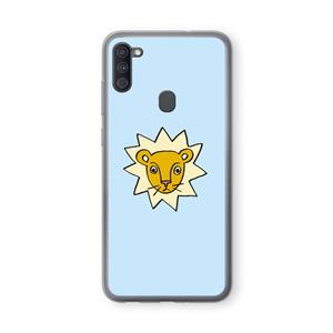 CaseCompany Kleine leeuw: Samsung Galaxy A11 Transparant Hoesje