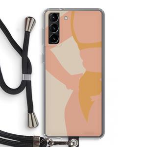 CaseCompany Bikini body: Samsung Galaxy S21 Plus Transparant Hoesje met koord