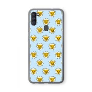 CaseCompany Leeuwenkoppen: Samsung Galaxy A11 Transparant Hoesje