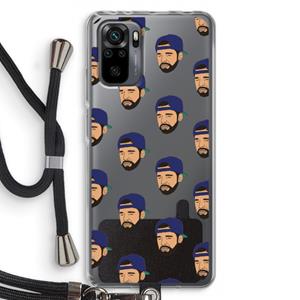 CaseCompany Drake Away: Xiaomi Redmi Note 10 Pro Transparant Hoesje met koord