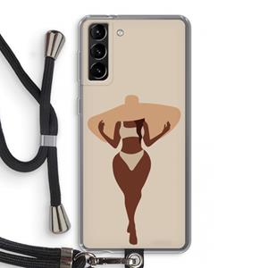 CaseCompany Let's get salty: Samsung Galaxy S21 Plus Transparant Hoesje met koord
