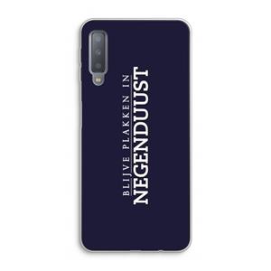 CaseCompany Blijve plakken in Negenduust: Samsung Galaxy A7 (2018) Transparant Hoesje
