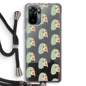 CaseCompany King Kylie: Xiaomi Redmi Note 10 Pro Transparant Hoesje met koord