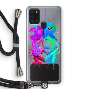 CaseCompany Dream: Samsung Galaxy A21s Transparant Hoesje met koord