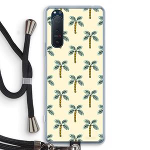 CaseCompany Paradise: Sony Xperia 5 II Transparant Hoesje met koord