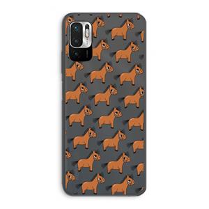 CaseCompany Pony: Xiaomi Redmi Note 10 5G Transparant Hoesje