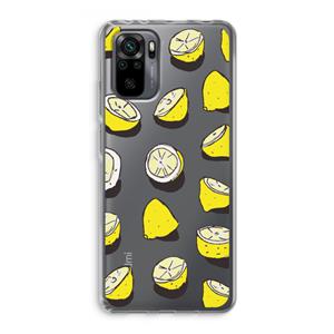 CaseCompany When Life Gives You Lemons...: Xiaomi Redmi Note 10 Pro Transparant Hoesje