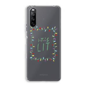 CaseCompany It's Lit: Sony Xperia 10 III Transparant Hoesje