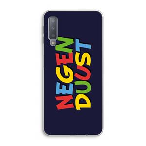 CaseCompany 90's One: Samsung Galaxy A7 (2018) Transparant Hoesje