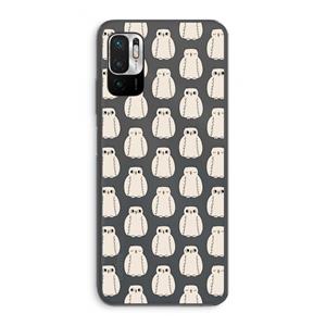 CaseCompany Uilen: Xiaomi Redmi Note 10 5G Transparant Hoesje