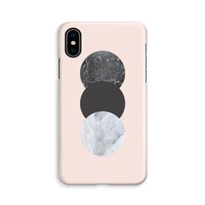 CaseCompany Marmeren cirkels: iPhone X Volledig Geprint Hoesje