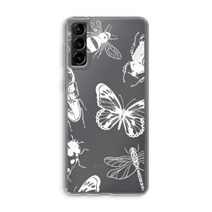CaseCompany Tiny Bugs: Samsung Galaxy S21 Plus Transparant Hoesje