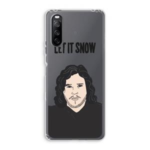 CaseCompany Let It Snow: Sony Xperia 10 III Transparant Hoesje
