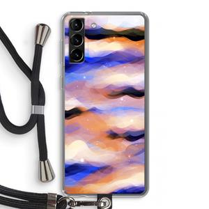 CaseCompany Donkere Wolken: Samsung Galaxy S21 Plus Transparant Hoesje met koord